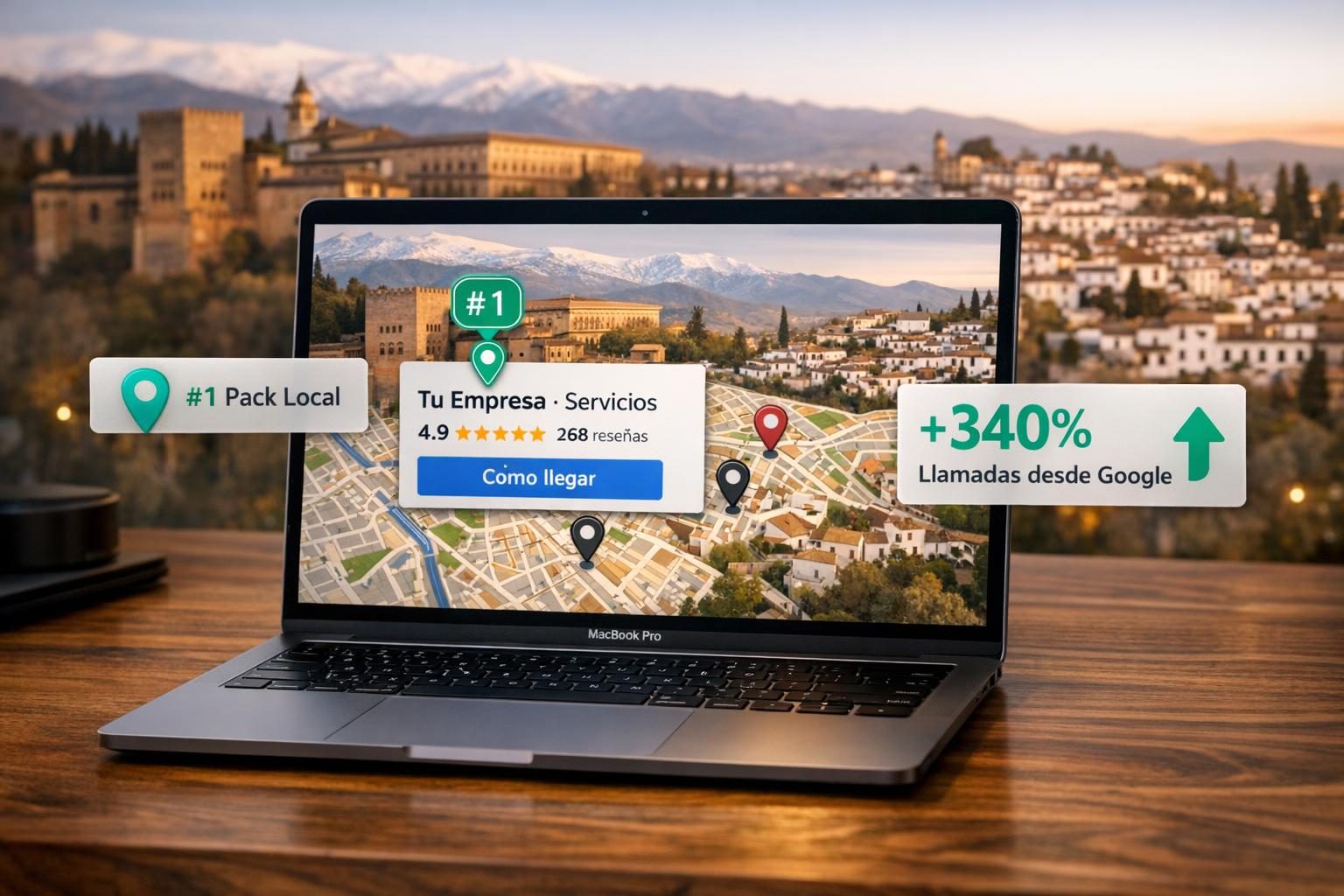 SEO Local en Granada — Top 3 Google Maps Pack Local para tu negocio en Granada
